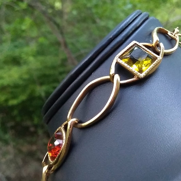 VHTF Swarovski REAL Gemstone Drop Station Çrystal - Picture 8 of 16